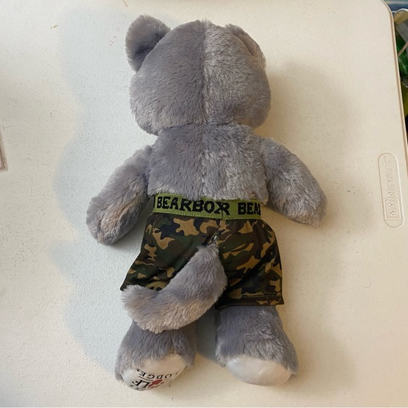 Build A Bear Great Wolf Lodge Wiley Wolf Gray 16" Plush BABW Souvenir - Picture 4 of 6